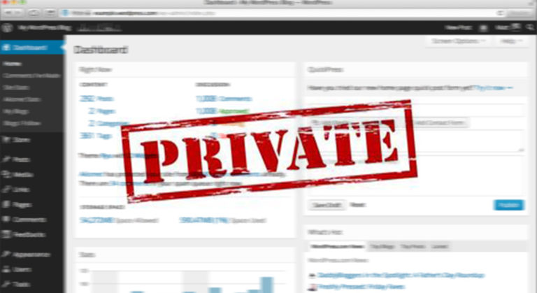 how to make your wordpress blog private